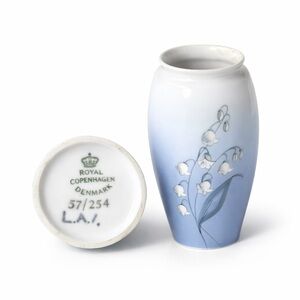 Vintage Royal Copenhagen Bud Vase  Lily of the Valley Pattern DENMARK 7"